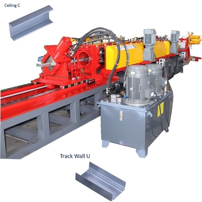 Zgalwanizowane metalowe sztuczki i ścieżki ścian ramy Profil Rolling Forming Machine zaawansowane