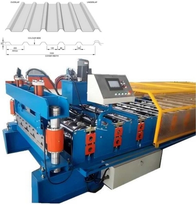 Maszyna do formowania płytek do dachu z profilem metalowym, sterowana przez PLC