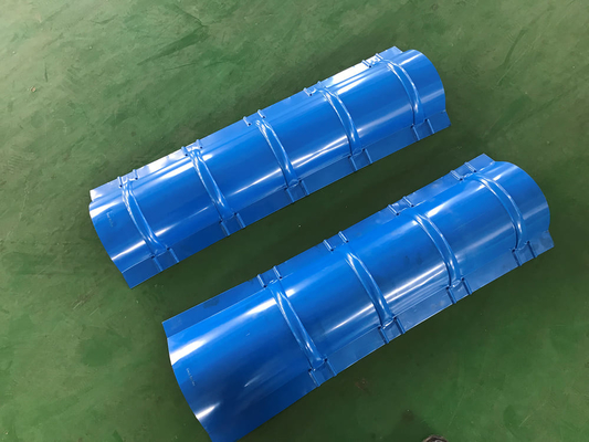 4kw Wysokiej Wydajności Ridge Cap Roll Forming Machine For Seamless Roofing System