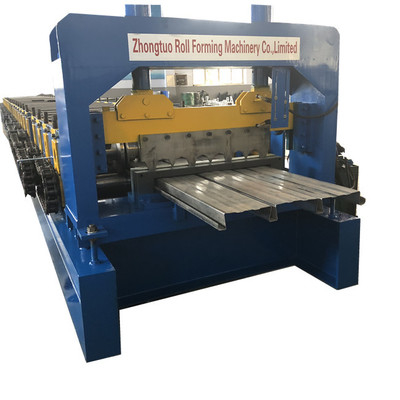 wysokiej prędkości Dovetail Shape Floor Steel Decking Roll Forming Machine
