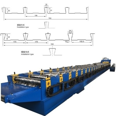 Dovetail Decking roll forming machine dla rynku USA Zaprojektowany i wyprodukowany dla potrzeb poszczególnych krajów