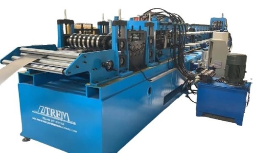 CZ Purlin Channel Cold Roll Forming Machine Full Auto dla galwanizowanego profilu stali