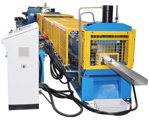Hydrauliczne Perforacja 18 stacji C Purlin Roll Forming Machine PLC