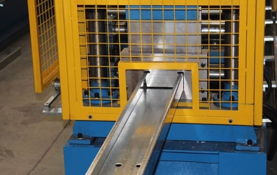 Hydrauliczne Perforacja 18 stacji C Purlin Roll Forming Machine PLC