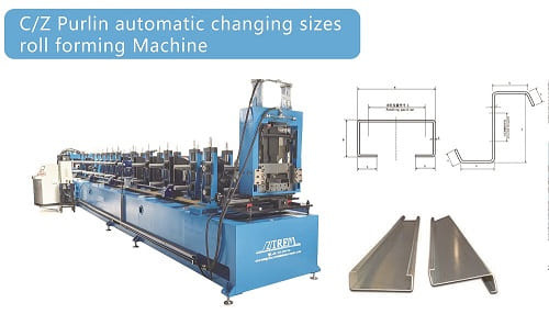Precyzja CZ Purlin Roll Forming Machine dla zwiększenia sztywności i wsparcia strukturalnego
